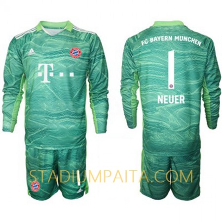 Virallinen pelipaita FC Bayern München Manuel Neuer 1 Maalivahti Kolmas 2021-22 Pitkähihainen - Lasten( + Lyhyet housut ) Virallinen pelipaita FC Bayern München Manuel Neuer 1 Maalivahti Kolmas 2021-22 Pitkähihainen - Lasten( + Lyhyet housut )